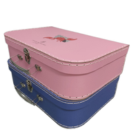 Boîte cadeau de luxe en carton imperméable portable avec poignée en métal pour anniversaire, vacances, mariage