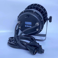 Lampu Sorot LED COB Tahan Air IP65 4X50W Daya Tinggi RGBW CRI80 DMX4/8 Dapat Diredupkan Pencahayaan Panggung Dukungan OEM