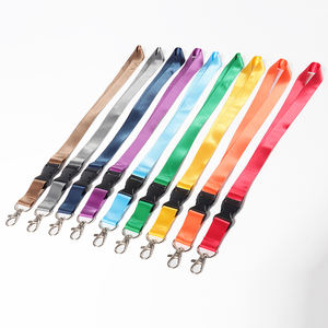 شعار مخصص بسعر الجملة الترويجية الصلبة فارغة عادي الملونة المعرض الرقبة حزام التسامي البوليستر الانفصالية كوردون - Product Image 4