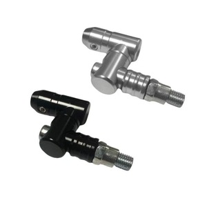 Rearview Mirror Adapter A1990 Black And Silver For Electric Vehicle Retrofit Upgrade Fender Mounting Rear Placement - Product Image 1