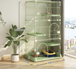 Üreticileri toptan Pet katmanlı katlanır kedi kafes ev kapalı büyük oynanabilir uzay kedi evi - Product Image 2