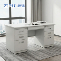 Bureau d'ordinateur en métal multi-designs, directement de l'usine, avec tiroirs de rangement
