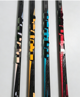 Bâton de hockey sur glace en fibre de carbone bleu clair, fabriqué sur mesure par un fabricant chinois avec courbe P92/P28 Flex20 30 40 50 55 65 75 85 105