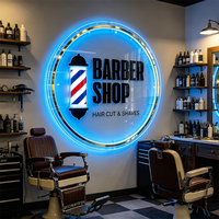 Letrero Luminoso LED Personalizado de Acero Inoxidable con Grabado 3D, Tiras LED, Alimentación CC, Color y Tamaño Personalizables, Montaje en Pared para Publicidad en Centros Comerciales y Parques