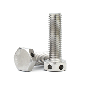 Fornitura di fabbrica su misura In <span class=keywords><strong>acciaio</strong></span> <span class=keywords><strong>inox</strong></span> <span class=keywords><strong>8.8</strong></span> gradi <span class=keywords><strong>bulloni</strong></span> esagonali con foro del filo/foro del perno della coppietta In testa - Product Image 3