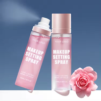Spray de réglage de maquillage de marque privée contrôle de l'huile Spray de réglage longue durée Spray de réglage rose végétalien
