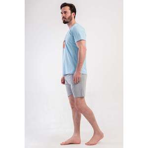 Conjunto de Pantalones Cortos y Camiseta de Cuello Redondo para Hombre, Estilo Hip Hop, con Bolsillos, Diseño Estampado Transpirable - Product Image 2