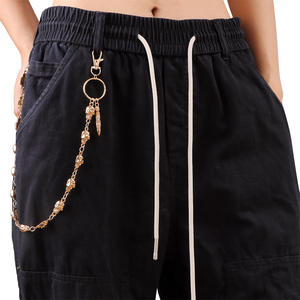 Cadena para Pantalones con Colgante de Calavera Metálica, Estilo Hip Hop Casual Unisex, Cadena Corporal de Aleación de Zinc para Hombres y Mujeres - Product Image 4