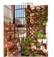 Guirlande de roses artificielles en soie pour mariage, Saint-Valentin, décoration intérieure, bande de fixation pour plafond, style japonais