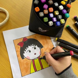 Pennarelli di colore artista 80 colori a base alcolica pennarelli di arte a vernice permanente a doppia punta per disegno di alcol - Product Image 6