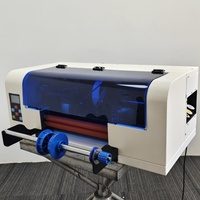 Imprimante LOGO A3 à rouleau pour impression d'étiquettes en cristal Imprimante à film Uv DTF à transfert direct avec tête DX7 [Film AB + encre]