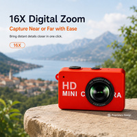 Nouveauté : Caméra d'action portable 16,6g, vidéo HD 1080P, écran IPS 0,96 pouces, rechargeable Type-C, mini-enregistreur pour animaux de compagnie et cyclistes