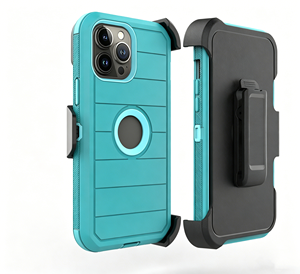 Étui de téléphone rayé avec béquille rotative à 360° et clip ceinture intégré, protection renforcée à 4 couches pour iPhone 17 Pro Max 16 15 14 13 12 - Product Image 5