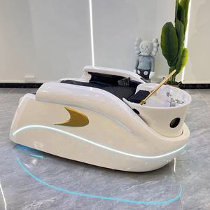 Nouvelle Arrivée Usine En Gros De Luxe Polyvalent Cheveux Lavage Chaise Salon Table De Massage Vapeur Massage Shampooing Lit avec Plateau - Product Image 2