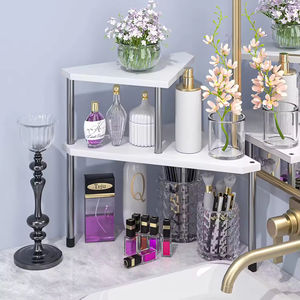 Présentoir organisateur <span class=keywords><strong>de</strong></span> comptoir en bambou étagères <span class=keywords><strong>de</strong></span> rangement cosmétique étagère d'angle pour maquillage et <span class=keywords><strong>cuisine</strong></span> salle <span class=keywords><strong>de</strong></span> bain - Product Image 2