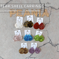 Vente en gros de nouvelles boucles d'oreilles légères en acrylique et plastique à la mode boucles d'oreilles en forme de larme bijoux pour fêtes et occasions cadeaux