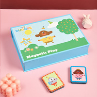 Vente en gros de boîtes-cadeaux en forme de valise en carton de dessin animé mignon boîte-cadeau d'emballage verte d'anniversaire d'enfants