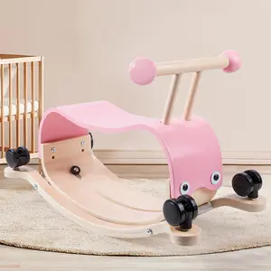 2022 nuovo stile di alta qualità in legno cavallo a dondolo per bambini giro su giocattolo/3 anni in su/giocattolo animale da equitazione/fatto in legno