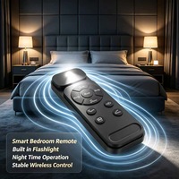 Control Remoto Inteligente para Cama de 9 Teclas JCXK, Controlador Inalámbrico de Plástico ABS con Linterna Integrada, Servicio Personalizado OEM ODM