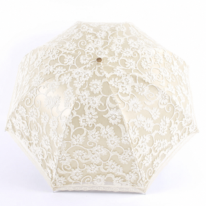 Ombrello Parasole Lolita Principessa in Pizzo con Rivestimento Nero Protezione UV Stile Vintage Europeo per Matrimoni e Cerimonie - Product Image 5