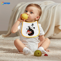 Bavoirs 100% en polyester pour bébés, impression personnalisée