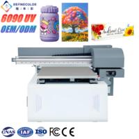 Refinecolor Nouvelle mise à niveau 6090 Imprimante UV A1 UV DTF Machine d'impression à plat pour plaque signalétique Toile Tumbler Etui de téléphone Balles de golf