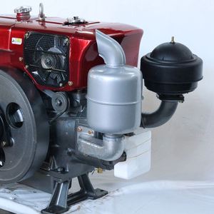 Moteur diesel monocylindre professionnel robuste 4 temps refroidi par eau ZS1100M 15 CV avec démarrage électrique et pompe à eau - Product Image 4
