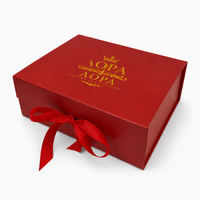 Boîte pliable magnétique avec ruban gris, doublure en éponge, emballage de beauté, impression flexographique, laminage brillant mat, logo personnalisé