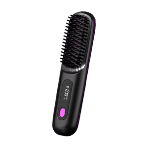 Alisador de Pelo Portátil Inalámbrico con Recubrimiento Cerámico, Peine Iónico Alimentado por Batería y USB para Uso en RV, No Daña <span class=keywords><strong>el</strong></span> Cabello, Viaje - Product Image 6