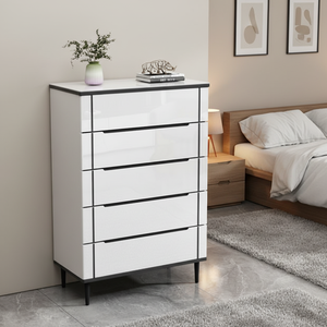 Prix d'usine direct <span class=keywords><strong>pas</strong></span> <span class=keywords><strong>cher</strong></span> Armoire de salon <span class=keywords><strong>blanche</strong></span> moderne <span class=keywords><strong>Commode</strong></span> en bois à <span class=keywords><strong>tiroirs</strong></span> de rangement <span class=keywords><strong>Commode</strong></span> en bois à <span class=keywords><strong>5</strong></span> <span class=keywords><strong>tiroirs</strong></span> pour chambre à coucher - Product Image 1