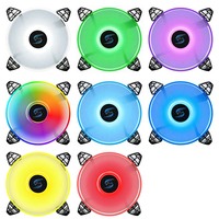 Kipas Casing Plastik 120mm ARGB Wireless 4Pin PWM Ball Bearing untuk Pendinginan CPU dan Ventilasi Chassis