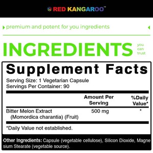 Private Label Fabrieksprijs Groothandel Bittere Meloencapsules 500Mg Voor Natuurlijke Bloedsuikerspiegel Ondersteuning En Glucoseregulatie - Product Image 3