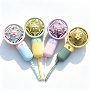 Multi-color Optional Portable Summer Cooling Gadget Home Camping Use Custom Printed Electric Fan Mini Handheld Fan - Product Image 3