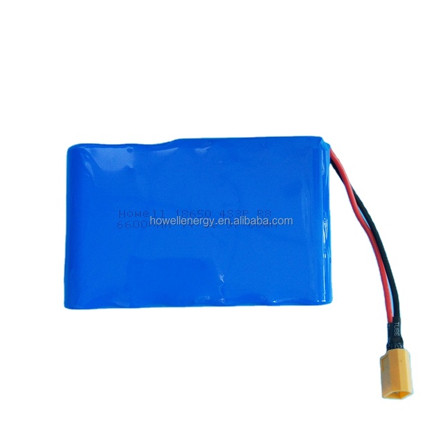 4S3P 18650 Rechargeable Li Ion Battery Pack 14.8v 6600mah 14.8v Li Ion Battery Pack