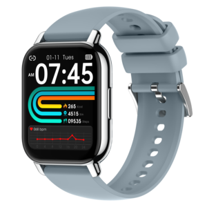 Square 1.85 Inch Full Screen Touch Smart Phone Watch P66 Real Heart Rate VC11 Voice Call Music <strong>Player</strong> 24 Sports Modes Watches - Product Image 1