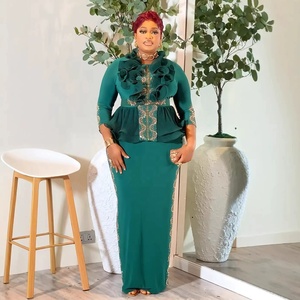 Nuovo Abito Dashiki 2026, Elegante Abbigliamento Africano per Donne, Vestito da Sera con Diamanti, Taglie Forti, Abito Lungo per Matrimoni e Feste in Stile Turco - Product Image 4