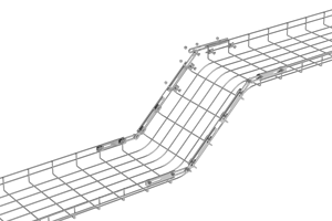 ステンレス鋼電気ケーブルトレイ亜鉛コーティング金網ケーブル管理トレイはしごトレイトランキングタイプ - Product Image 2