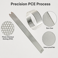 Filtre en maille micro-perforée en acier inoxydable de haute précision pour détecteurs de fumée et capteurs