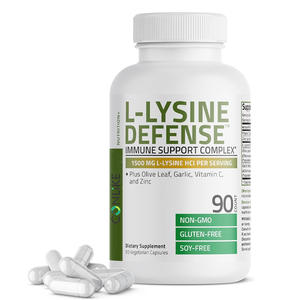 Capsules d'acide aminé L-Lysine de qualité alimentaire végétalienne OEM - Soutien immunitaire, beauté, énergie, santé cardiaque et <span class=keywords><strong>bienfaits</strong></span> antioxydants - Product Image 1