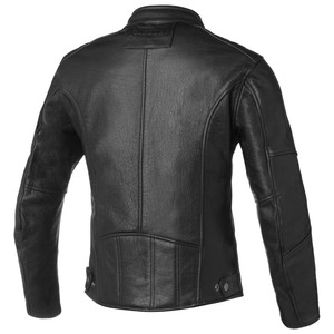 Carburo AVIATOR LADY Blouson de moto en cuir noir pour femmes certifié CE L - Product Image 2