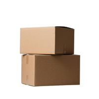 Fábrica de materiales reciclados ecológicos personalizados 50*40*40 cajas de envío plegables de cartón corrugado laminación brillante cuadrada
