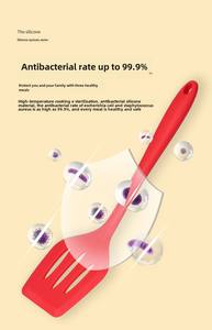 Fabrication professionnelle Cuillères en <span class=keywords><strong>silicone</strong></span> Accessoires de cuisine Ensemble d'ustensiles de cuisine pour la cuisson Outils de cuisine de qualité supérieure - Product Image 5