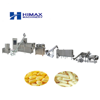 Ligne de production automatique de produits soufflés, machine extrudeuse pour la transformation des snacks au maïs