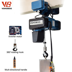 Polipasto de cadena eléctrico de estilo europeo, diseño compacto, 125kg, 500kg, con bloque de cadena vital con control remoto - Product Image 2