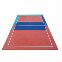 Revêtement de sol en PU silicone JRACE écologique résistant aux UV, épaisseur 3 mm, pour terrains multisports extérieurs