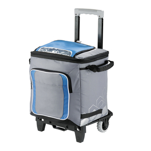 China Factory High Quality Custom Rolling Cooler with Wheels 50 Cans Collapsible <b>Wheeled</b> Cooler <b>Trolley</b> Bag - Product Image 4