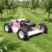 Tondeuse RC autopropulsée hybride essence 4x4 de 550 mm à roues, 4 temps, 224 cm³, télécommandée, pour vergers et fermes, avec fonction de paillage, homologuée CE EPA