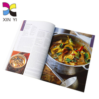 Livre de recettes personnalisé imprimé en couleur, couverture souple, papier couché recyclable, livre de cuisine personnalisé pour guide de cuisine asiatique
