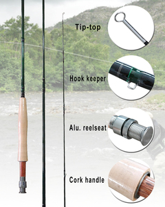 <span class=keywords><strong>Canne</strong></span> à pêche à la <span class=keywords><strong>mouche</strong></span> en carbone souple OEM 4 brins Spey avec poignée en liège 120g Légère et facile à transporter <span class=keywords><strong>pour</strong></span> la pêche au <span class=keywords><strong>saumon</strong></span> en lac et en rivière - Product Image 5