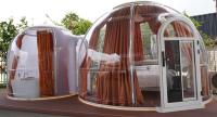 Tente dôme moderne en PC détachable à 360 degrés, intérieur/extérieur, maison à bulles pour le glamping, salle de bain et cuisine d'hiver